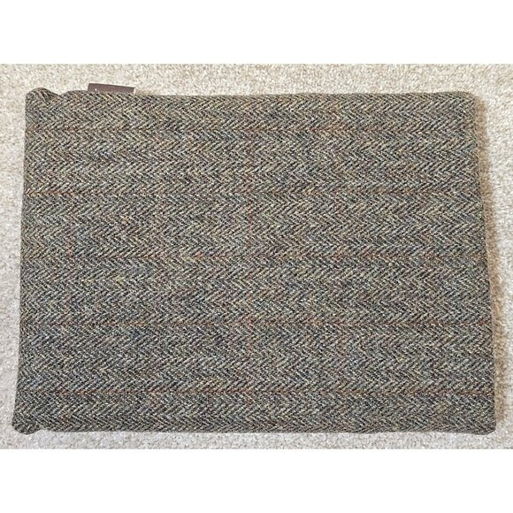 Harris Tweed Laptop Case Tablet Sleeve Nuthatch Design Quilted Kindle 13" x 10" - Picture 9 of 9